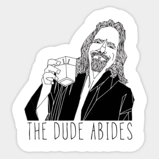 The Dude Abides Sticker